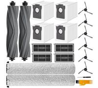 20 Pièces Accessoires pour Mova S70 Roller/ S70 Ultra Roller Aspirateur | S70 Roller Pièces détachées, 2 Brosse Principale, 2 Rouleau Mop Par, 4 Filtres, 4 Sacs à Poussière, 6 Brosses latérales