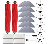 20 pièces accessoires pour Roborock S7, S7 MaxV, S7 MaxV Ultra, S7 Plus, S7 Pro Ultra,Comprenant 2 brosses principales,6 serpillières,6 brosses latérales, 4 filtres,1 tournevis et 1brosse de nettoyage