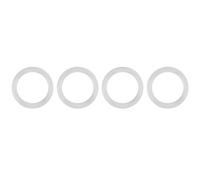 20 Pièces Adaptateur de Chaîne de Sucette Anneaux Toriques en Silicone Sûr Anneaux Toriques 25mm Porte-adaptateur de Chaîne de Sucette Factice pour bébé (Transparent)