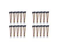 20 Pièces Adaptateur pour Ordinateur Portable 4Pin IDE Vers 2 Série ATA Y Séparateur Câble D'Alimentation de Disque Dur Câble D'Ordinateur