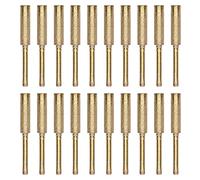 20 Pièces Affûteuse de Tronçonneuse Diamantée Tête de Meulage Tête de Meulage Rotative Ensemble D'outils D'affûtage Kit Tête D'affûtage de Scie à Chaîne, pour le Meulage, le (5,5