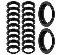 20 Pièces Anneau de Fixation pour Adaptateur de Remplacement | Plastique Noir, Installation Facile et Tenue Stable, pour Suspensions et Plafonniers, Usage E27
