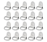 20 Pièces Anneaux D'arrimage en D, 3.6cm*2.5 cm Traction Anneaux Arrimage, Remorque D'anneau Montage D, pour Remorques, Voitures, Camions, Kayaks, Outils Électriques, Capacité de Charge Jusqu’à 100 kg