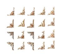 20 Pièces Autocollant D'angle En Relief Vintage Autocollant De Bordure Creuse Pour Scrapbooking Et Journal Artisanal Fait À La Main
