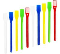 20 Pièces Baguette de Brassage de Pigment en Plastique | Mélange des Couleurs, Agitation de Liquide, Application de Colle, Lot Coloré, pour Apprenant et Peintre Couleur Aléatoire