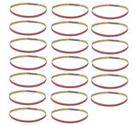 20 pièces bande de papier de verre 330x10mm bande abrasive de ponçage de qualité supérieure outil de remplacement de haute durabilité pour ponceuse métal polissage du bois options (240#)