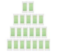 20 Pièces Bandes Dépilatoires Jetables Vertes en Non Tissé pour | Papier à Découper, Adhérence Ferme, Arrachage à Racine, Lingettes