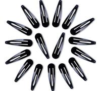 20 Pièces Barette,Barettes Cheveux,Pince Plate Cheveux,Barrette Cheveux Femme,Barettes Cheveux Fille,pour Fille,Enfant,Femmes,Antidérapant,5cm,Noir