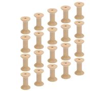 20 Pièces Bobine Inachevée en Bois Vintage, Forme Sablier