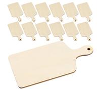 20 Pièces Bois Brut Planche à Découper Mini pour Loisirs Créatifs | Surface Lisse Non Traitée, Bois Beige, pour Pyrogravure et Projets Artistiques, Usage Familial