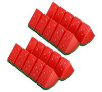 20 Pièces Boîte à Bonbons Pastèque Mini en Plastique, Style 3d | Design Transparent Dessus et Dessous Clairs, pour Confettis, Fournitures D’ongles, Décor Tropical