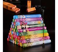 20 pièces/boîte Assortiment de bâtonnets d'encens - Parfums apaisants pour le yoga, la méditation des chakras, la fragrance et la décoration de la maison - Vanille, Sang de dragon, Jasmin, Lotus, Lava