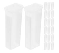 20 Pièces Boîte de Rangement 5 Compartiments Sécurisés | Coque Rigide Épaisse Système de Verrouillage à Clip, Séparateurs Renforcés, Transport Sûr en Laboratoire