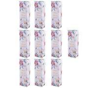 20 Pièces Boîte en Papier pour Biscuits et Nougats, Pourpre | Style Floral Frais, Simple et Élégant, pour Thanksgiving ou Anniversaire, Environ 15 Biscuits
