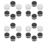 20 Pièces Boîte Ronde Transparente pour Pierres Précieuses Mousse | Présentation D’échantillons Cristaux et Minéraux, Rangement Portable Léger, Usage Collection et Vente au Détail