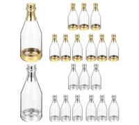 20 Pièces Boîtes à Dragées en Forme de Bouteille, Plastique | Conditionnement pour Douceurs, Fête Nuptiale ou Naissance, Silhouette de Vin Mousseux, Lot Décoratif pour Invités
