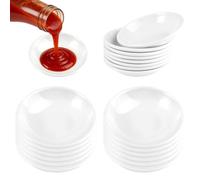 20 Pièces Bols à Sauce, Coupelle Aperitif, Blanc Coupelle, Carré Plat Aperitif, bols à Saucebols à Sauce, Bols à Tapas et Sauces, Bol à Trempette, pour Trempettes Sauces Snacks Desserts Sushis