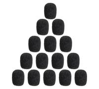 20 Pièces Bonnette Anti-vent en Mousse, du Souffle | Couvre-micro en Éponge, Pose et Retrait Rapides, pour Podiums Col de Cygne, Scène et Diffusion