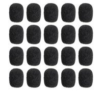 20 Pièces Bonnette Anti-vent en Mousse pour Microphone, Adaptable | Protection L’humidité Saleté, Facile à Poser et Retirer, pour Conférences et Salles