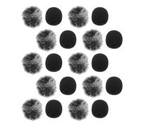20 Pièces Bonnette Anti-vent pour Microphone, Peluche et Mousse | Conférence et Enregistrements, Ajustement Précis, Réduit les Bruits, pour Micro à Main, Usage Professionnel