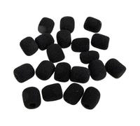 20 Pièces Bonnettes en Mousse pour Microphone Anti-pop, du Bruit | Mousse de Rechange, Usage pour Micros Clip-on et Gooseneck, Réunions en Ligne, Conférences de Presse