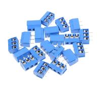 20 Pièces Bornier à Vis à 3 Broches Bleu, Connexion Stable