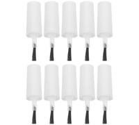 20 Pièces Bouchon de Flacon de Vernis à Ongles avec Brosse, 10ml | Remplacement pour Salon et Boutique, Poils Souples en Fibre Artificielle, Application Facile Flacon