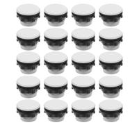 20 Pièces Bouchon de Panneau pour Bouton Rond 1,14 Po | Remplacement Simple, Structure Modulaire, pour Trous de Coffret, Usage en Salles de Distribution et Tableaux