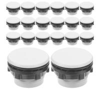 20 Pièces Bouchon de Trou Rond en Plastique, Montage Encastré | Polyvalent pour Coffret et Armoire, Structure Modulaire, Démontage Rapide, Organisation Nette des Ouvertures