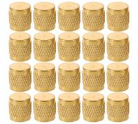 20 Pièces Bouchon de Valve Unidirectionnel en Laiton, Capuchon Rond | Barrière Anti-retour, Protège Poussière Débris, pour Valves de Buse et Maintenance Terrain