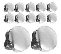 20 Pièces Bouchon Plastique Rond Argenté à Emboîter | Finition Nette, Pose Rapide, Plastique Argenté, pour Pieds de Table, Plomberie et Travaux Industriels