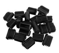 20 Pièces Bouchons en Plastique pour Embouts de Chaise Carrés | Résistance à Casse L’usure, Protection du Sol sans Perçage, pour Tube Extérieur et Pied de Tabouret