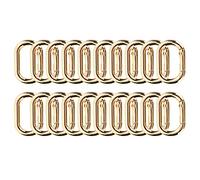 20 Pièces Boucle à Ressort Ovale 23mm Alliage Mousqueton Clip pour Sacs Sacs à Main Porte-clés Sangle Ovale Mousqueton Clip Snap Boucles à Ressort Ovales (Or)