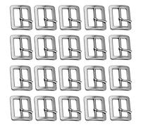 20 Pièces Boucle de Ceinture Métal 25mm Argent Rouleau Tri-Glide Coulissante Réglable DIY Sangle Sac à Main Accessoires