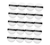 20 Pièces Bouffée de flocage éponge de beauté duveteux poudre de coton tampon de poudre éponges petite houppette de maquillage outil de maquillage peluches de cristal blanche