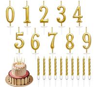 20 Pièces Bougies Anniversaire, pour Anniversaire de Mariage et Fête