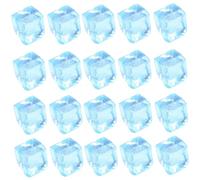 20 pièces Boule Anti-Stress glaçons, Bloc de Glace Transparent en Silicone Flexible Jouets à Presser balles Anti-Stress Jouet de soulagement Portable pour fête Bureau Couleur aléatoire 0, 9 Pouce