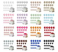 20 pièces boules colorées décoration de gâteau or argent rose bleu 2-4 cm boules décorations de gâteau bricolage anniversaire mariage fête de noël Supplie glitter rose gold