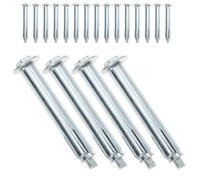 20 Pièces Boulon D'ancrage à Expansion Fer Argenté, pour Béton | Installation Pratique, Forte Tenue, Résistance à L'usure, pour Verrou de Sol et Fixation de Seuil