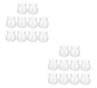 20 Pièces Bouteille Micro Paysage Vase à bourgeons en Croissance Paysage conteneur Culture hydroponique décoration de Table Terrarium végétal Pot de Fleur Plastique POPETPOP
