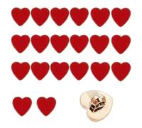 20 Pièces Boutons en Métal en Forme de Cœur, Bouton en Forme de Cœur, Boutons Boucle en Forme de Coeur, Bouton Accessoires avec Émail, pour Bricolage Couture Artisanat Uniforme Veste