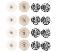 20 Pièces Boutons sans Couture Anti-ouverture, Acier Inoxydable | Broches Décoratives Élégantes, pour Vestes et Chapeaux, Style Polyvalent, Usage Quotidien et Photo