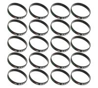 20 Pièces Bracelet Silicone Drapeau de Palestine Noir Souple | Impression Drapeau Lumineux et Solide, Surface Lisse et Résistante, pour Collecte de Fonds et Fêtes Sportives