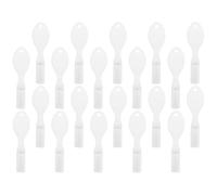 20 Pièces Brosse à Dents de Prison Compacte à Poignée Ergonomique | Plastique et Nylon, Facile, Prise en Main Simple, pour Détenus, Couleur Blanc