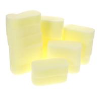 20 Pièces Brosse Éponge de Coiffure Jaune en Mousse | Usage Salon et Maison, Prise en Main Facile, Toucher Doux, Légère, pour Barbe et Nuque, Couleur Jaune