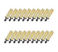 20 Pièces Buse D'arrosage en Cuivre Réglable 1, 4mm | Or, Diamètre Interne 6mm, Atomisation et Refroidissement sous Serrage