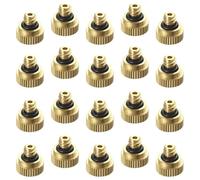 20 Pièces Buse de Brumisation en Laiton 0,3cm Basse Pression | Or, Robuste et Étanche, Anti-rouille, Gouttelettes Fines, pour Irrigation Agricole et Aménagement Paysager