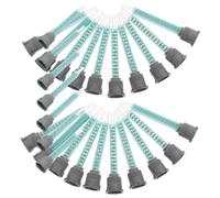20 Pièces Buse de Mélange pour Résine Époxy, Statique 1: 1, 9 Cm | Connexion Facile au Pistolet, Résistance Chimique, Spirale Interne, pour Encapsulation LED et Collage