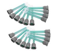 20 Pièces Buse de Mélange Statique Époxy 1:1, Uniforme | Design Spiral Interne, Réduit la Formation de Poches D'air, Résistance Chimique, pour Encapsulation LED et Potting