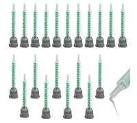 20 Pièces Buses de Mélange Époxy Tubes, Buse de Mélange de Colle 2K en Résine Époxy AB Buse Tubes 1:1 pour Pistolet à Colle AB Adhésif Pistolet Applicateur